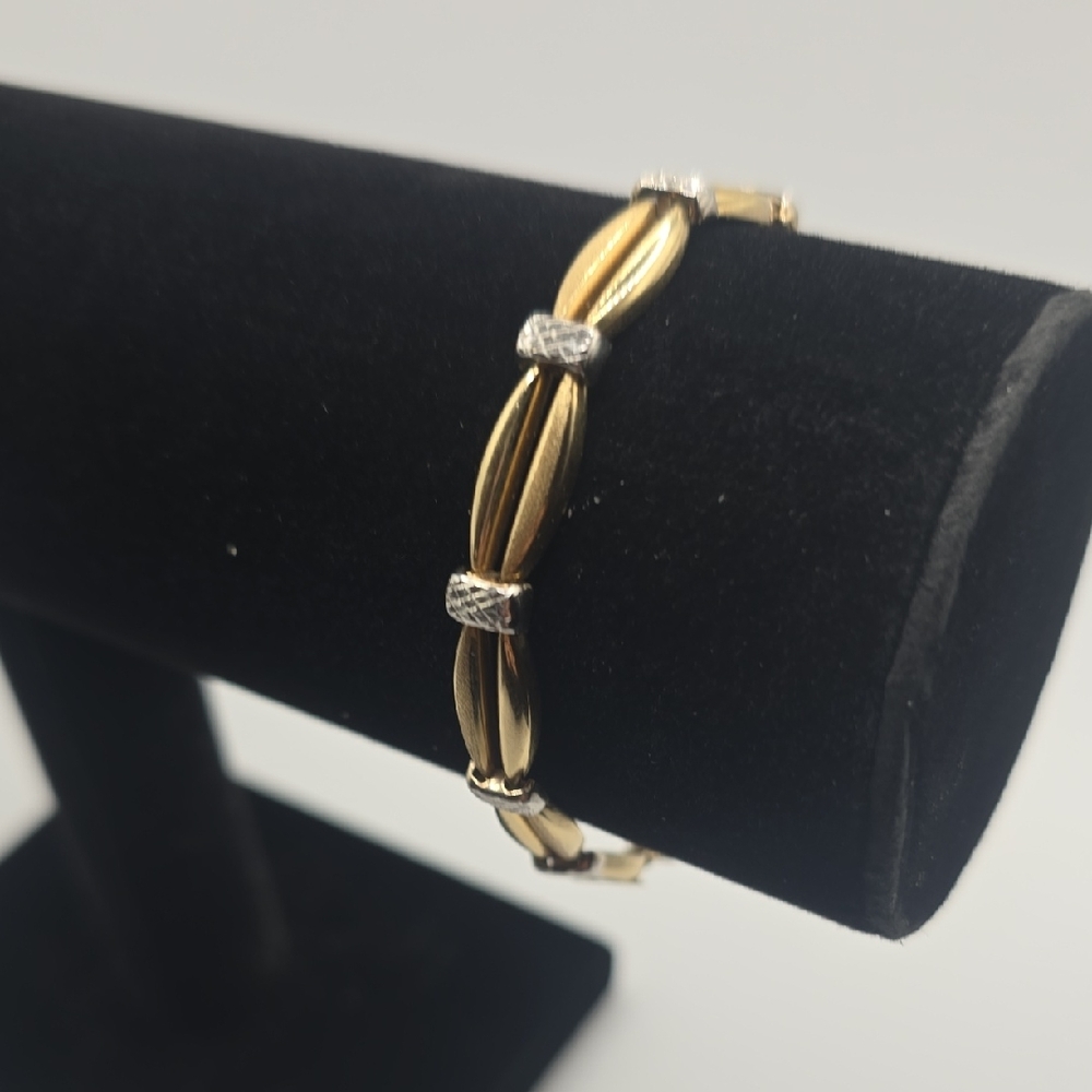 14k Gold and White Gold Women's Bracelet